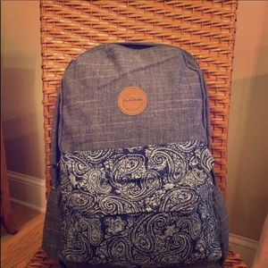 DAKINE backpack, blue with bandana print pocket!